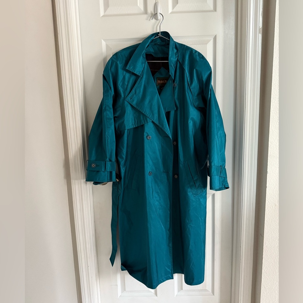 Teal Trench Coat for Women